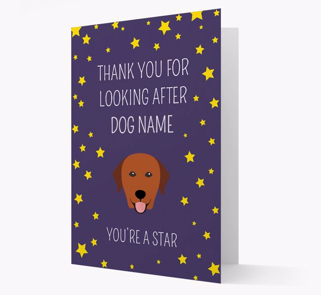 Personalized 'You're A Star' Thank You Card